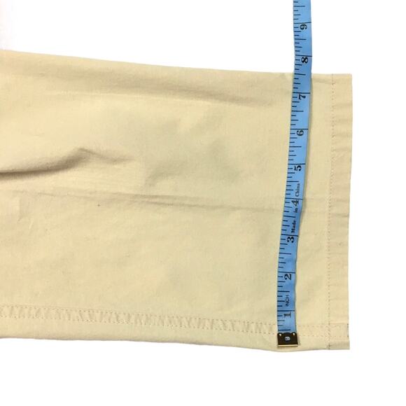 Theory Pants Slim‎ Straight Stretch Cream Beige Women's 2 Career Work Office - Picture 7 of 13